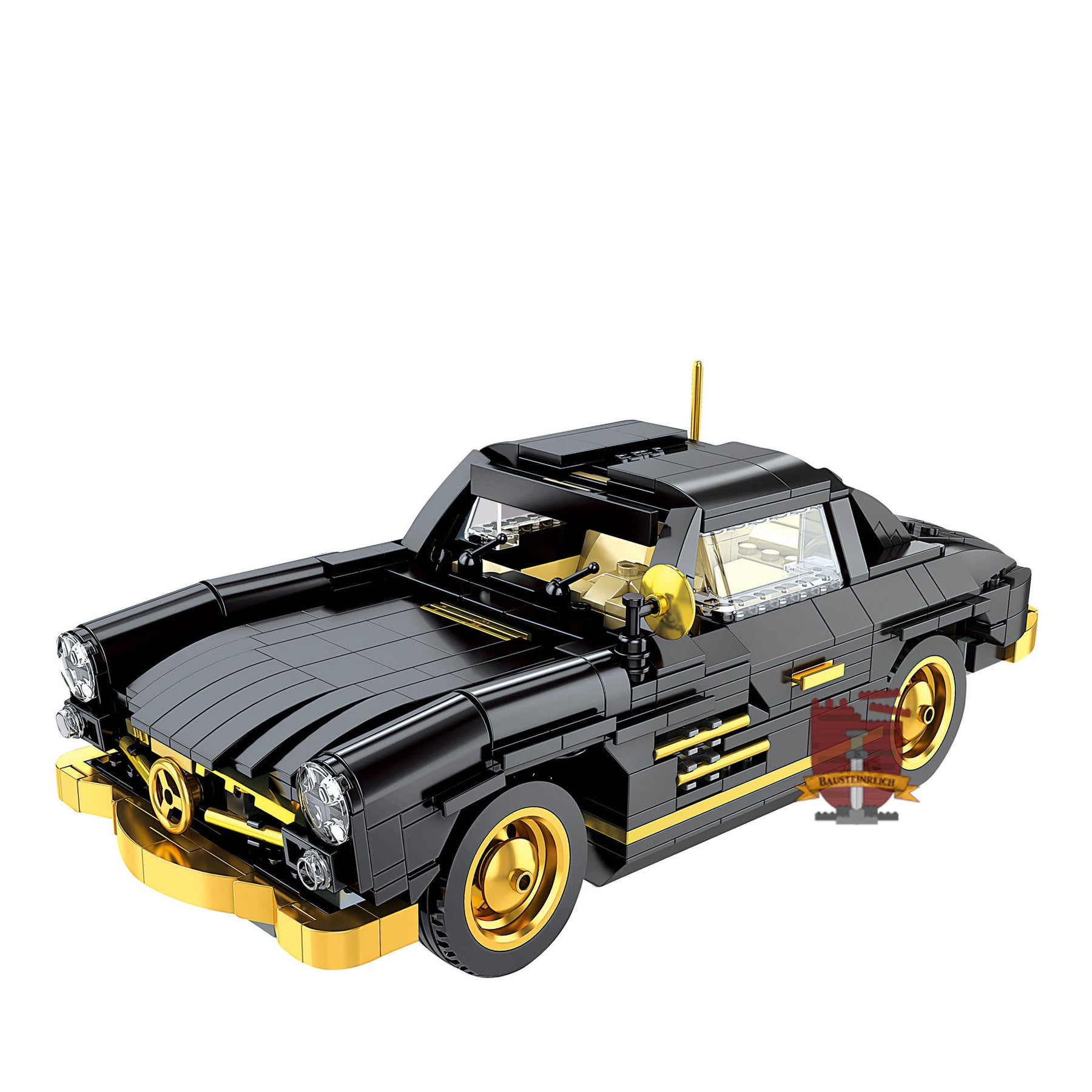10005 - Schwarzer Oldtimer mit Goldverzierungen 300SL (Mould King)