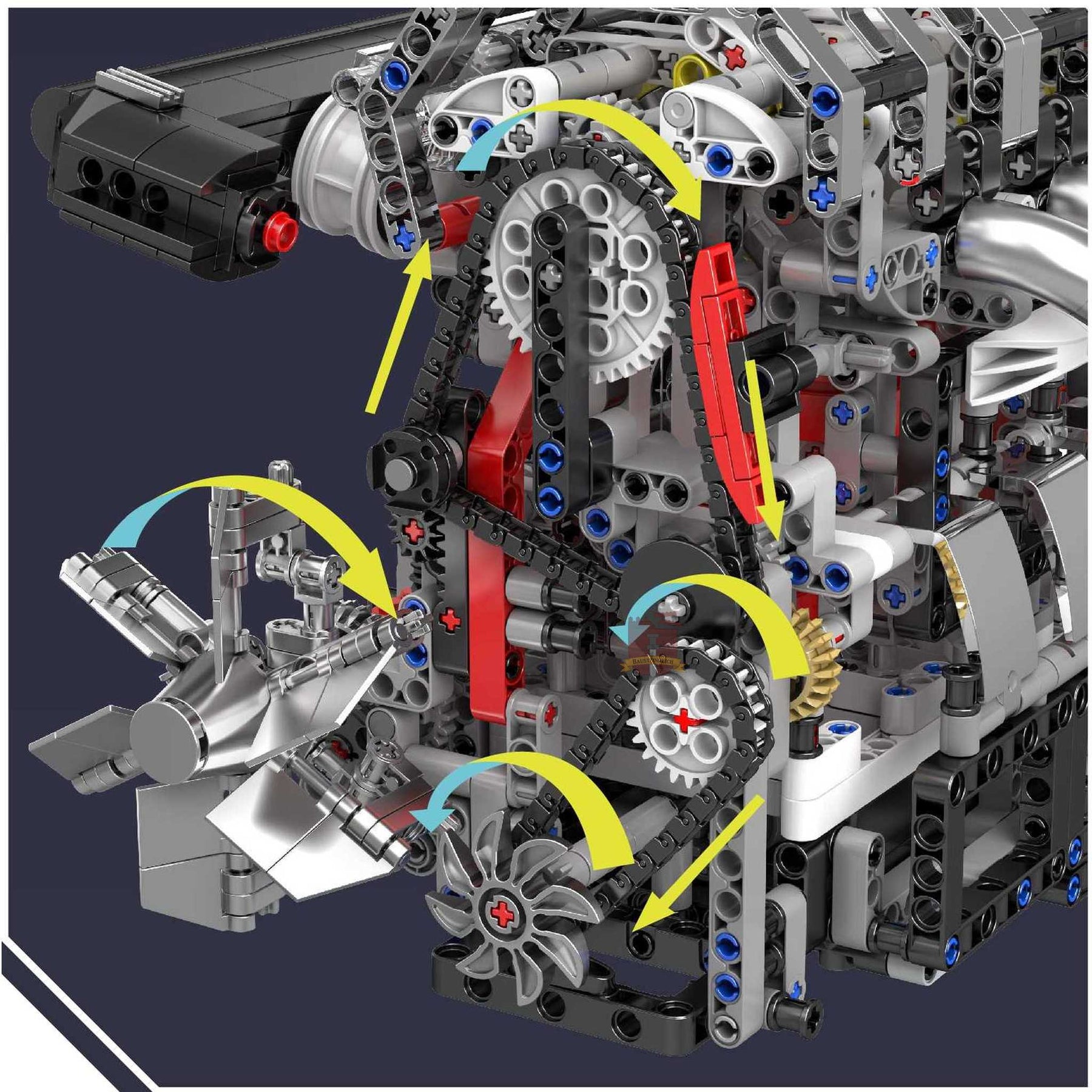 10087E - Vierzylinder-Benzinmotor (Mould King)