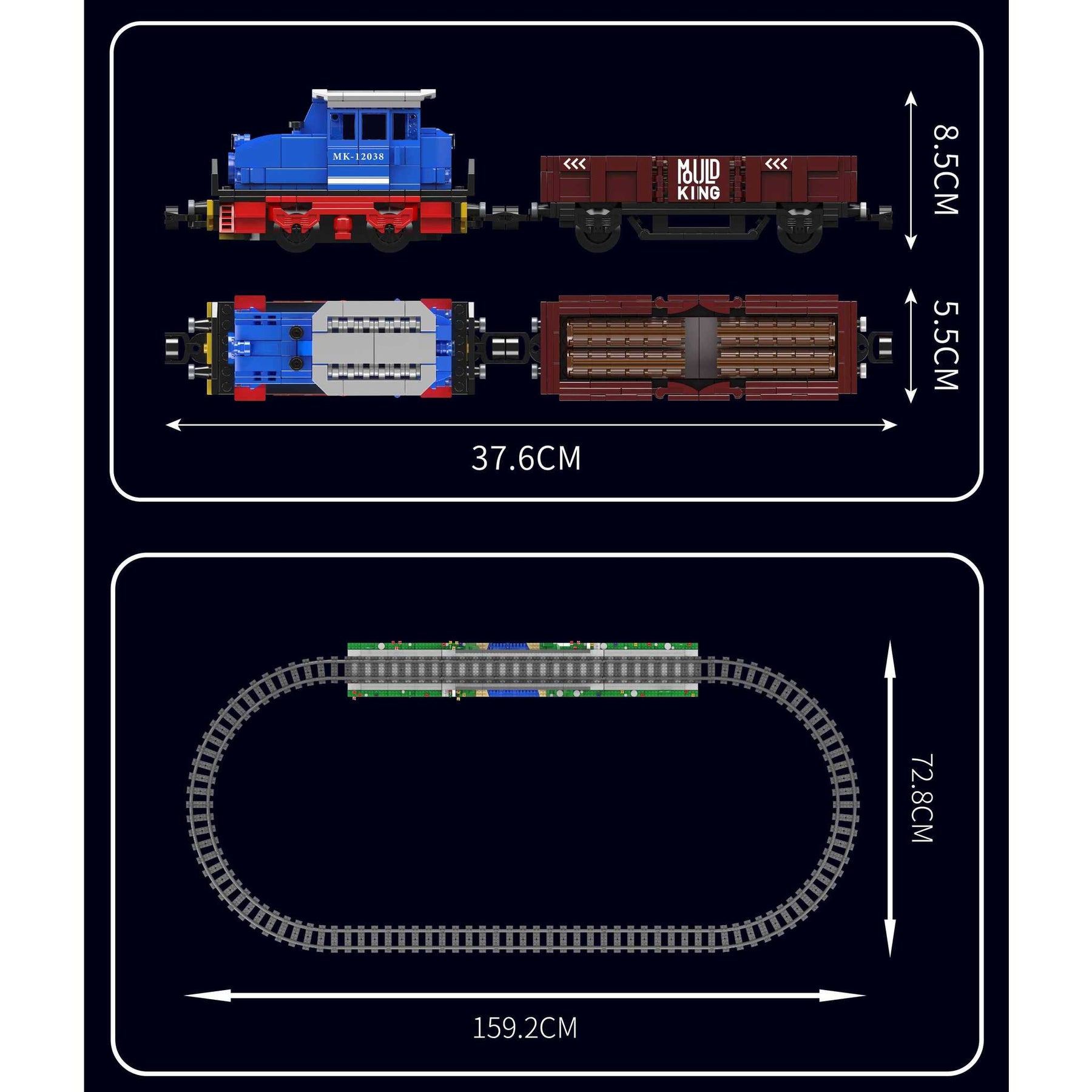 12038 - Diesellokomotive ESU KG230 (Mould King)