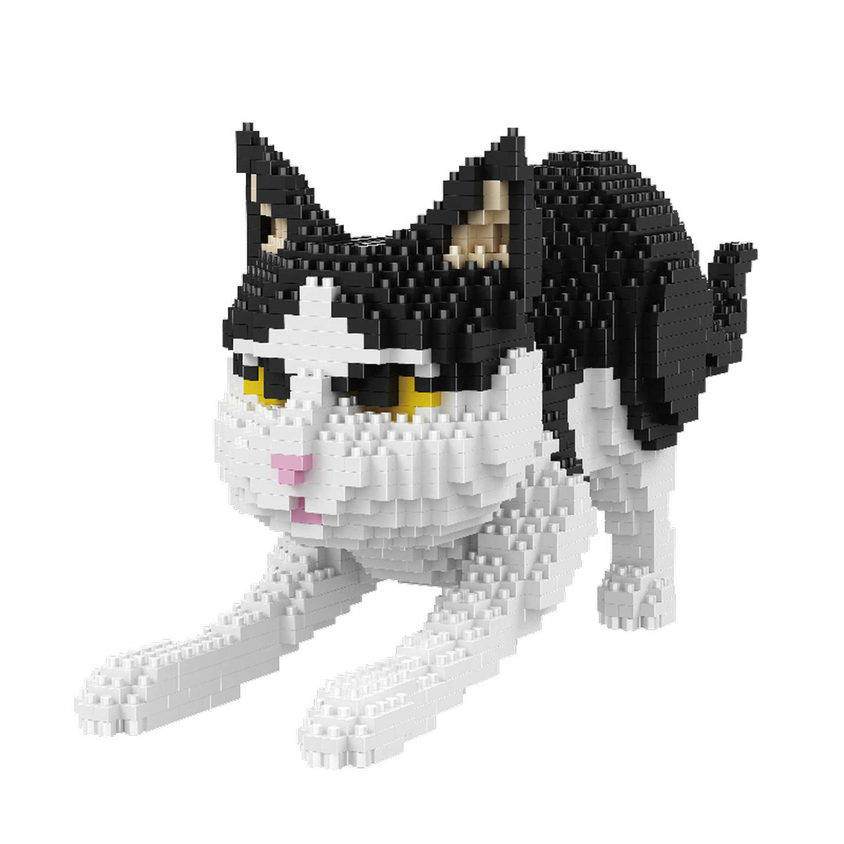 Balody 16039 Black and White Cat - Diamond Building Block Set (1,390 Pieces)