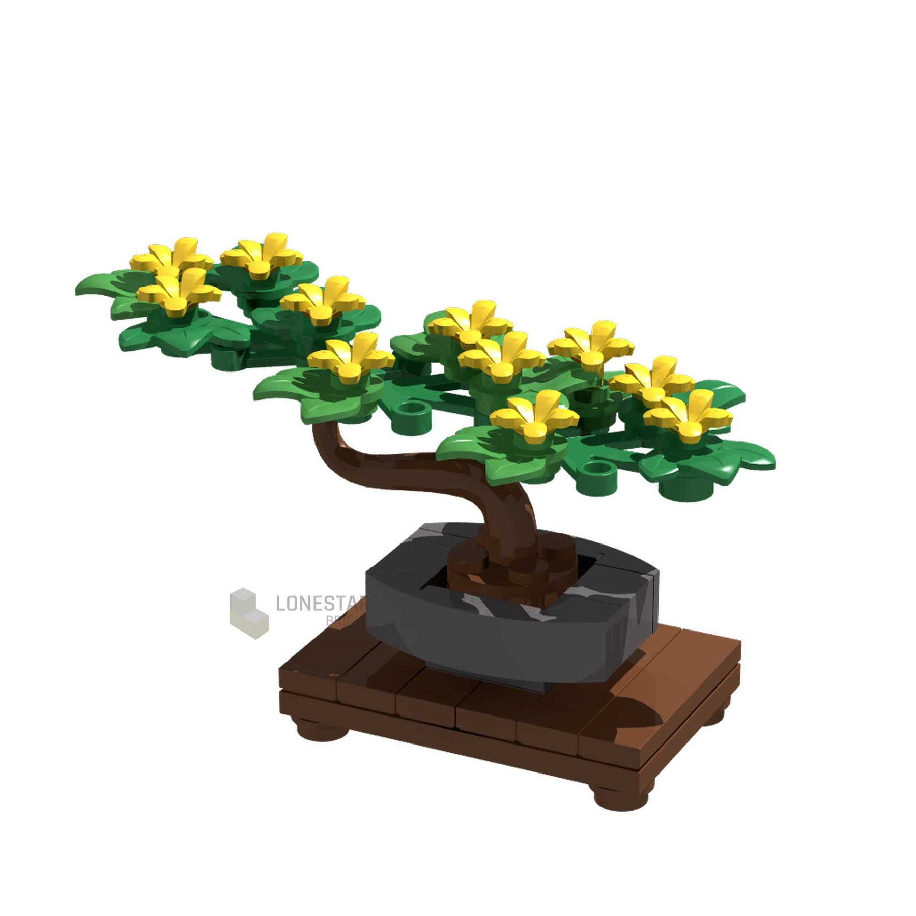 LB-20033-Bonsai mit gelben Blüten (Lonestar-Bricks)