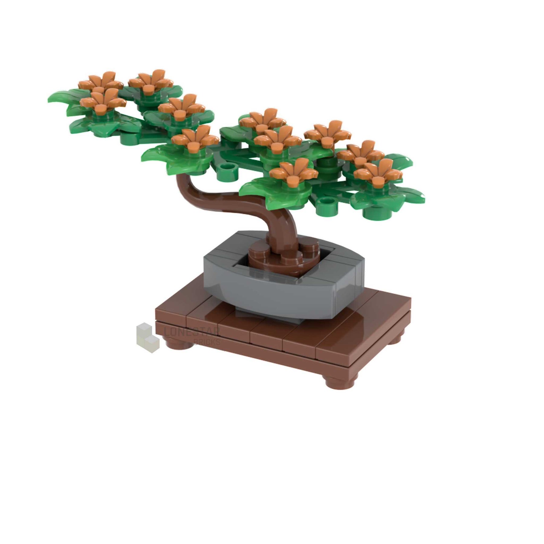 LB-20035-Bonsai mit orangenen Blüten (Lonestar-Bricks)