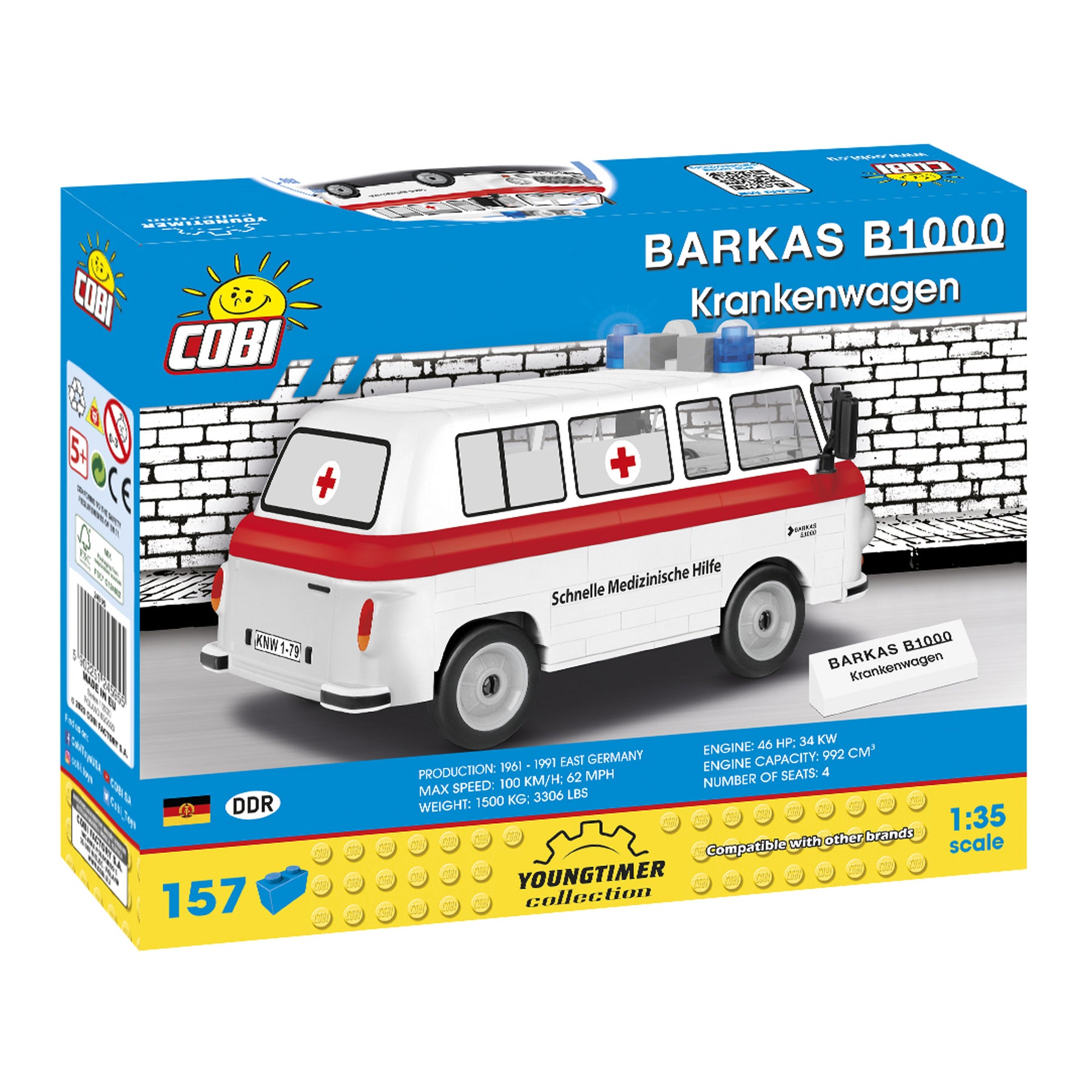 24595 Barkas B1000 Krankenwagen (Cobi)