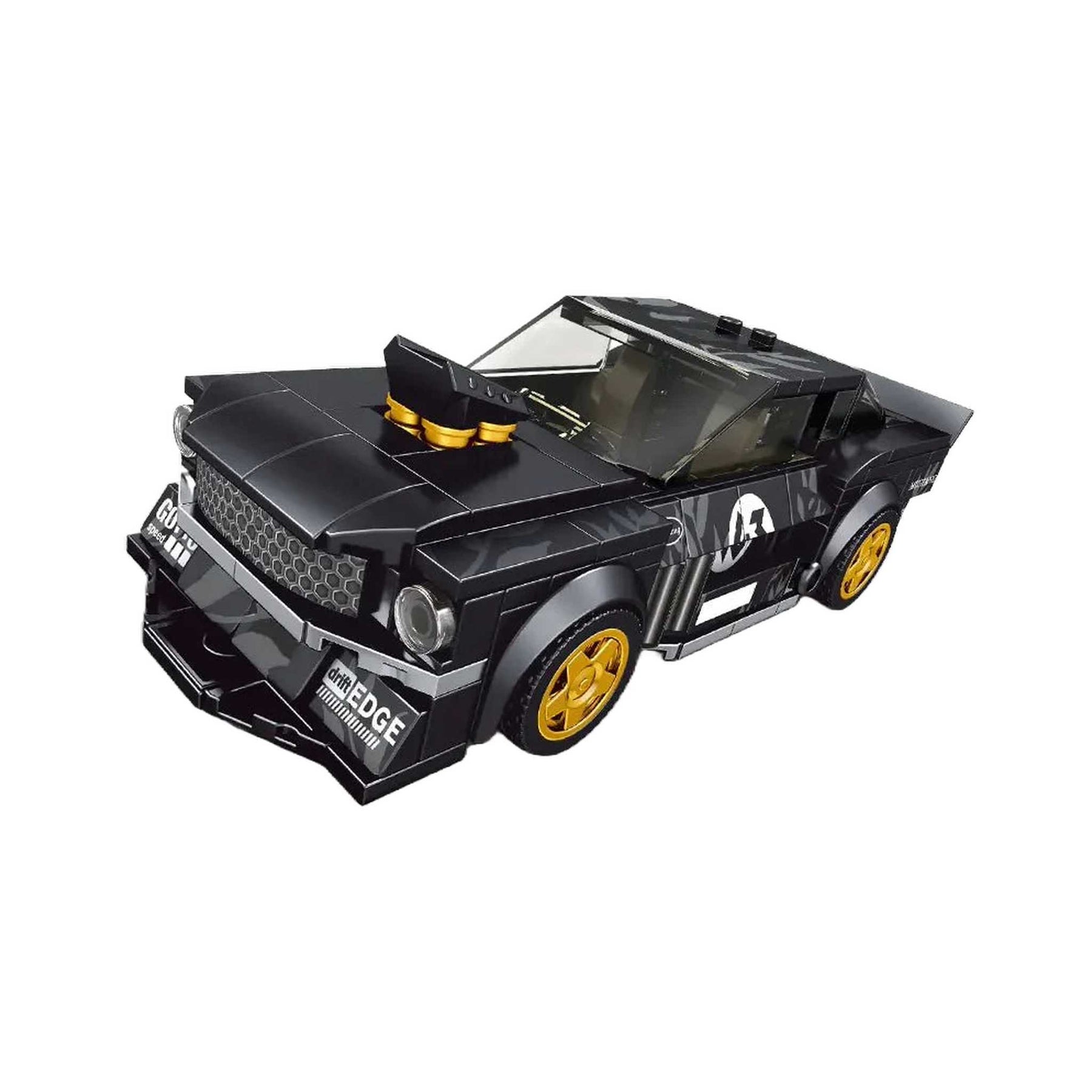 27024 - schwarzer Sportwagen inkl. Vitrine (Mould King)