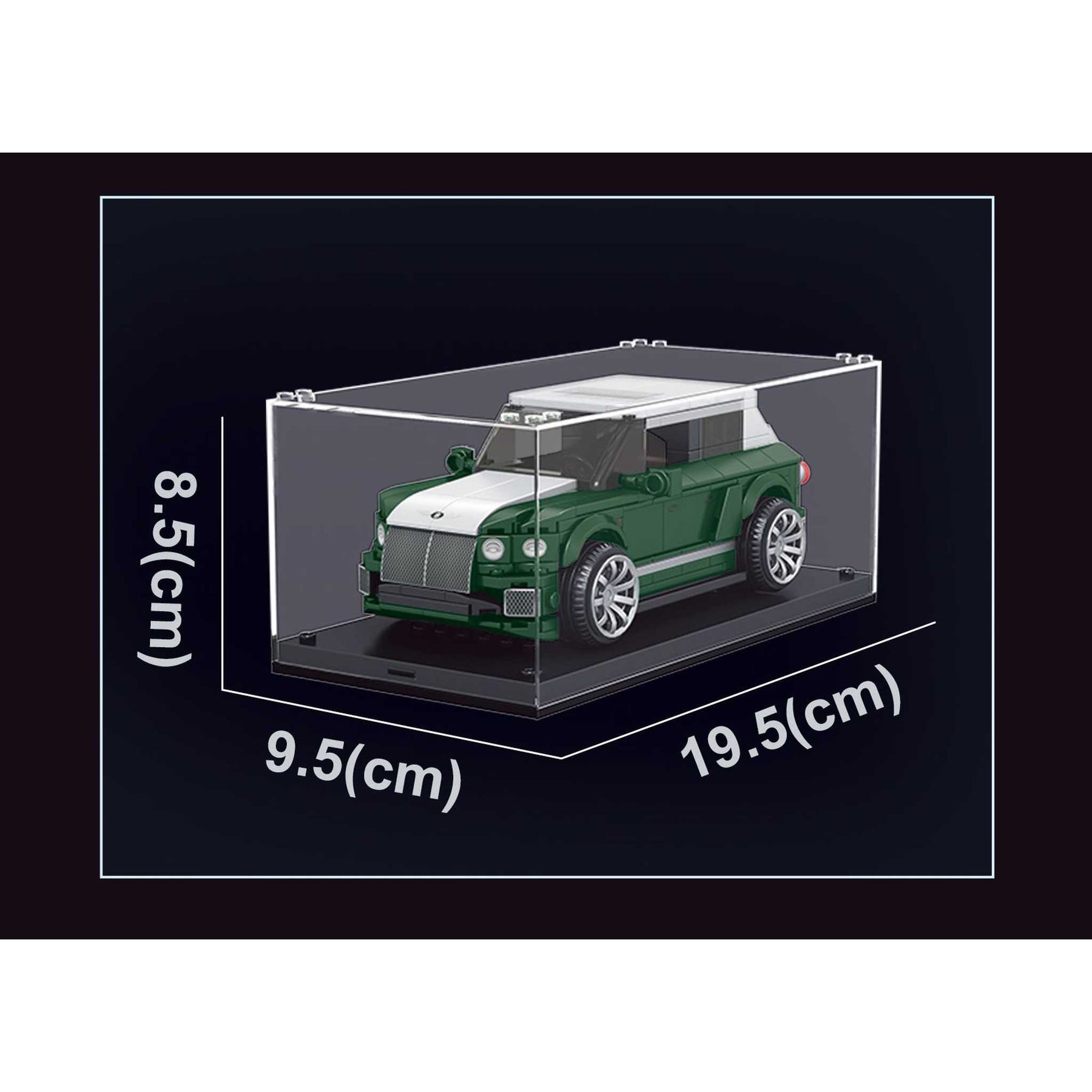 27026  -SUV grün inkl. Vitrine (Mould King)