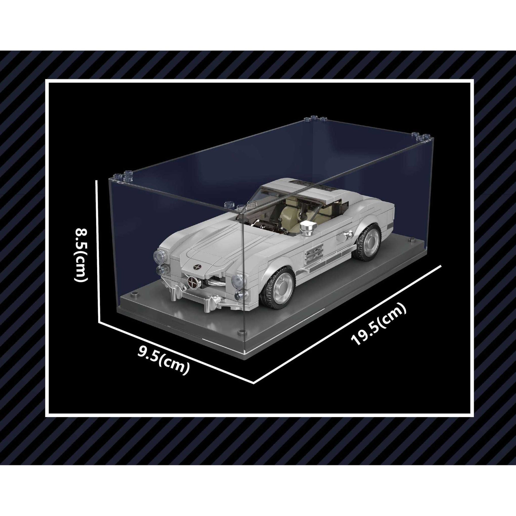 27037-Sportwagen 300sl inkl. Vitrine (Mould King)