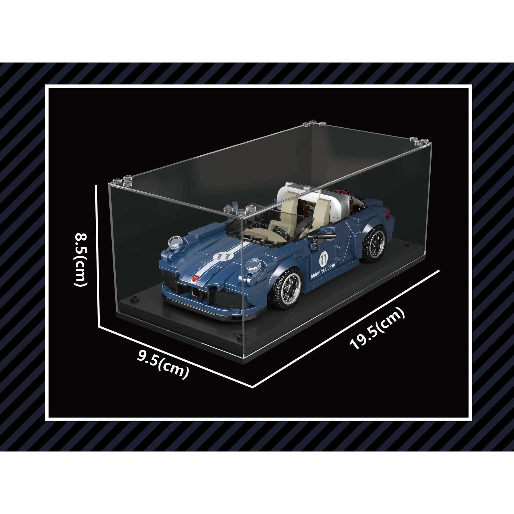 27040 - Sportwagen Targa inkl. Vitrine (Mould King)