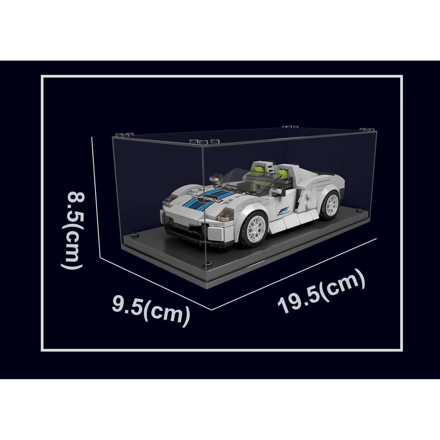27044-Sportwagen 918 inkl. Vitrine (Mould King)