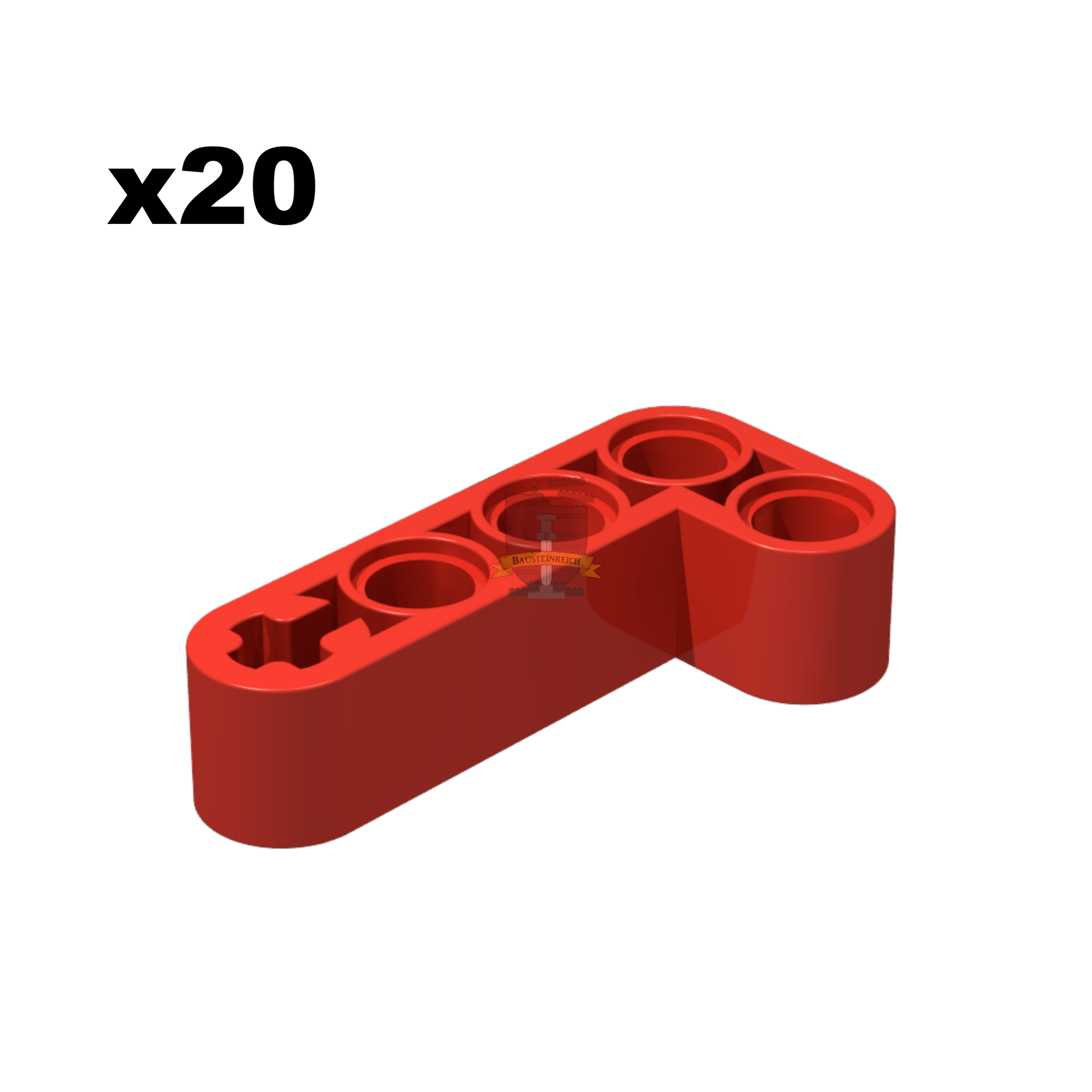 Technik Angular Beam 4x2 rot 20 Stück (Gobricks)