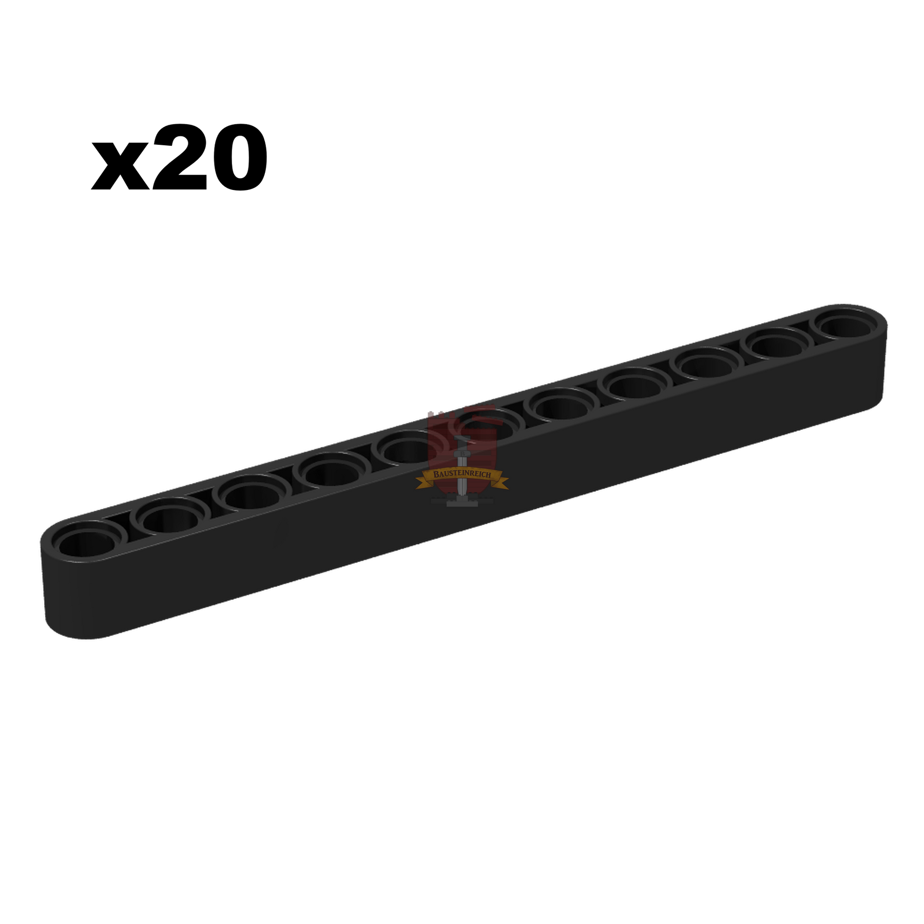 Technik Liftarm 1x11 schwarz 20 Stück (Gobricks)