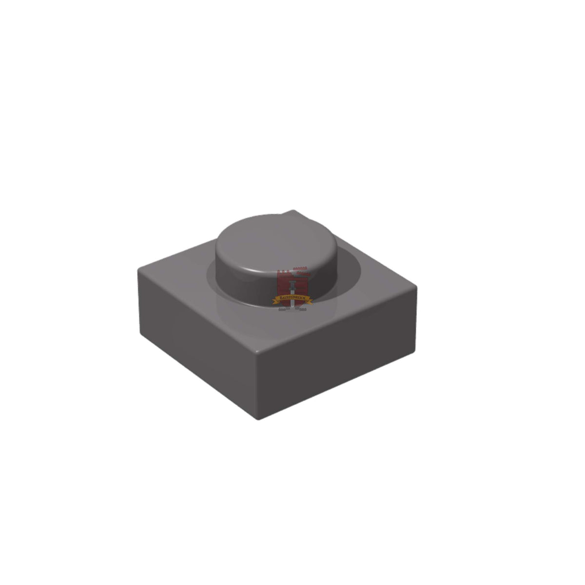 Platte 1x1 Dunkelgrau 200 Stück (GoBricks)