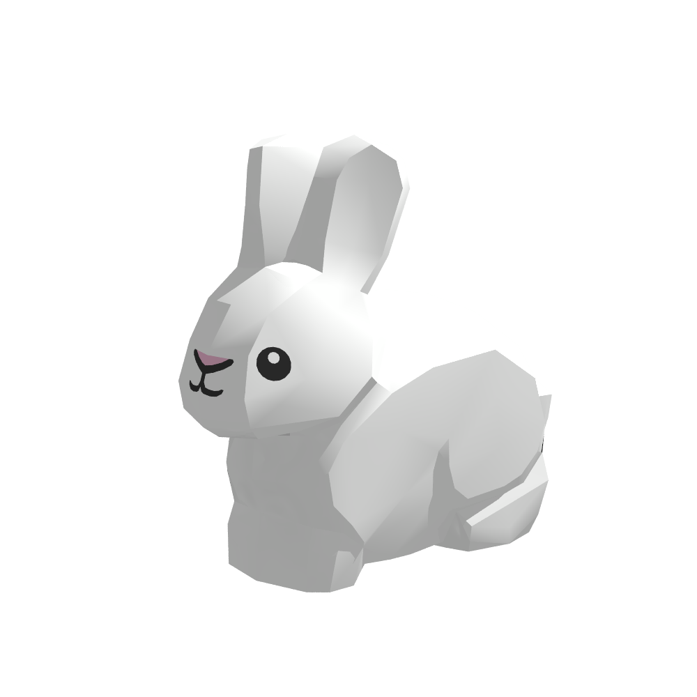 LB-40050-Hase weiß 2 (Lonestar-Bricks)