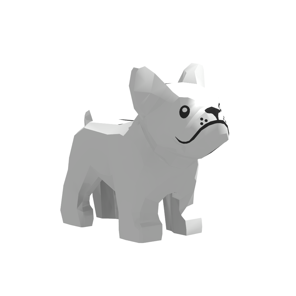 LB-40048- Bulldogge weiß (Lonestar-Bricks)