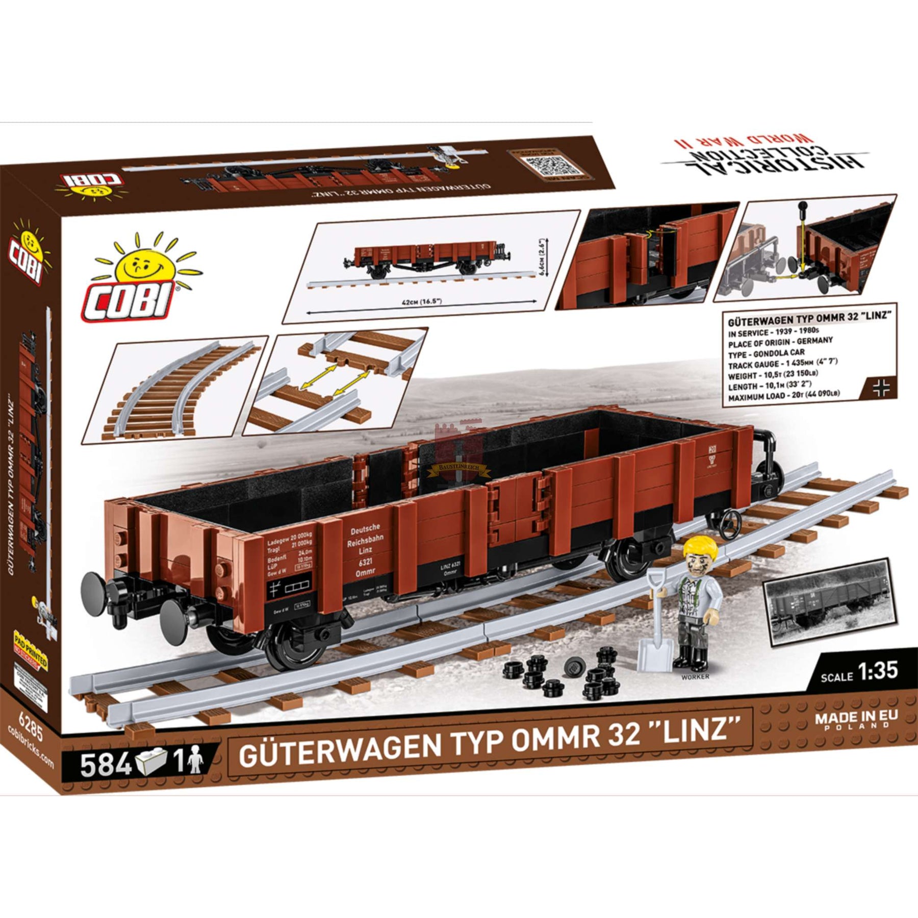 6285-Güterwagen Typ OMMR 32 Linz (Cobi)