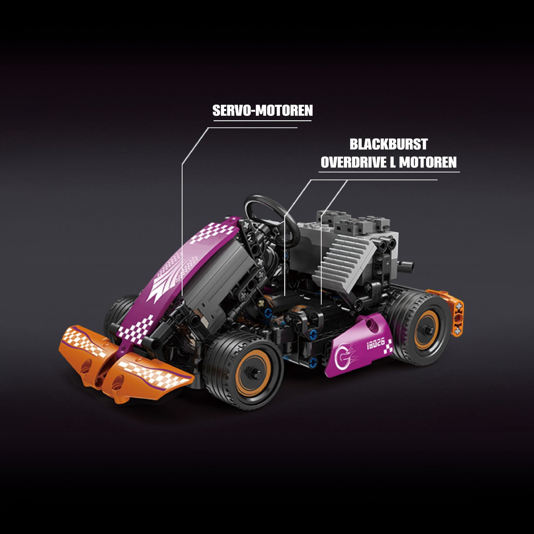 18026 - Mould King GO Kart | mit Motoren + App gesteuert