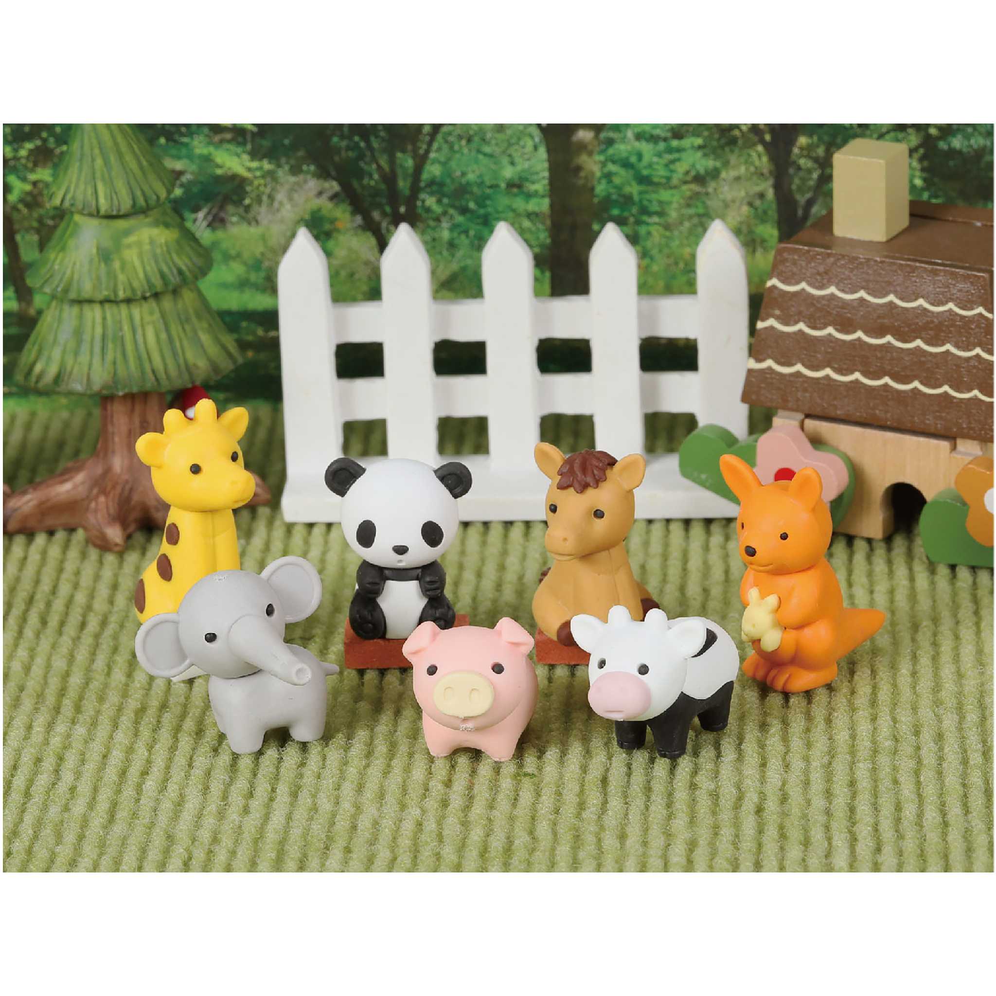 zootiere spielzeug DOU002 - Zootiere 60 Stück (Iwako)