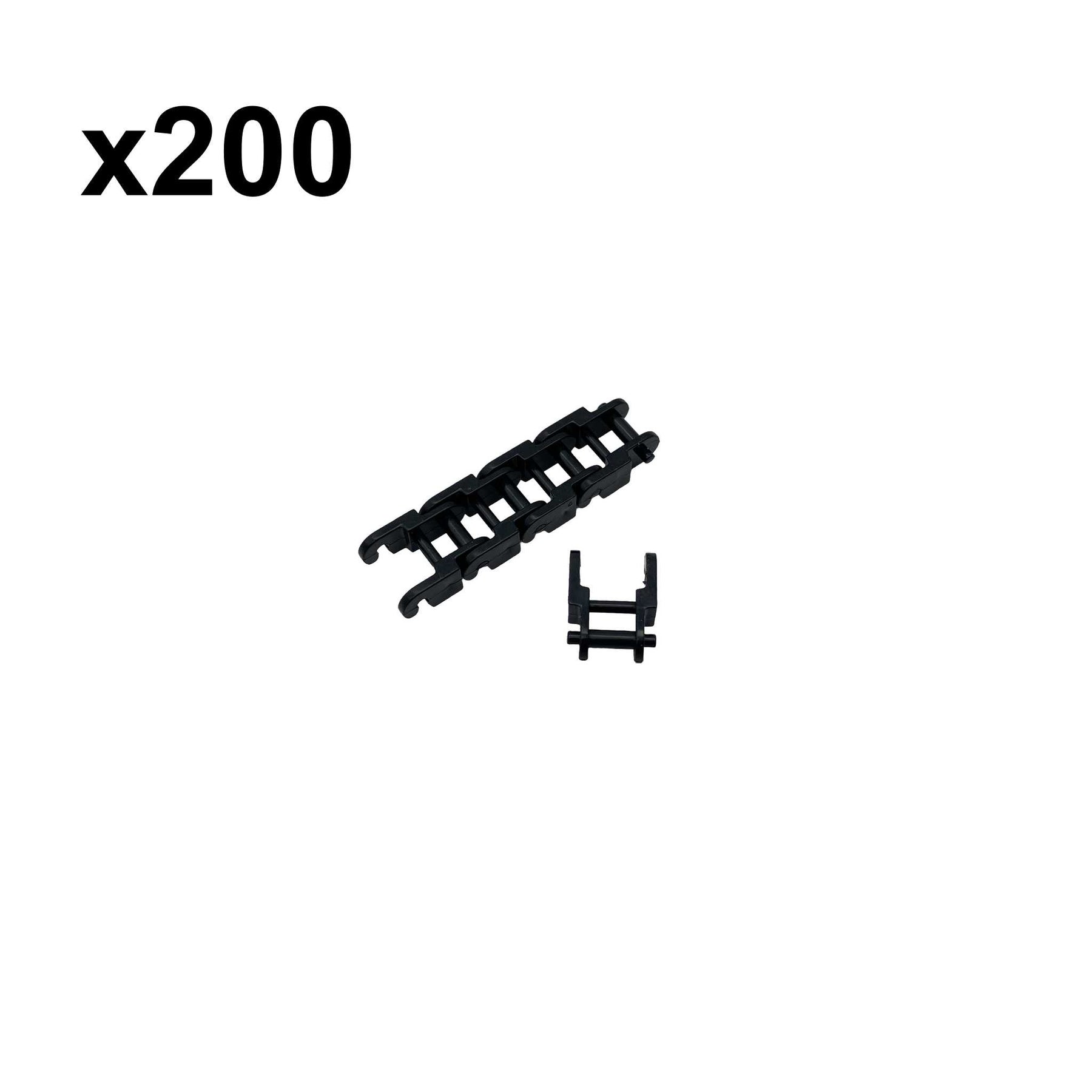 Kettenglieder M=1 flexibler Schwarz 200 Stück