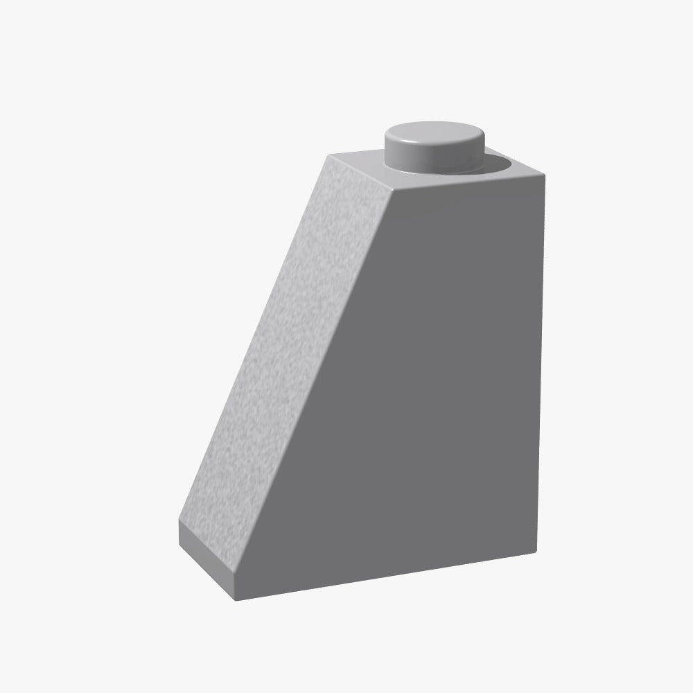 Dachziegel 2x1x2 Hellgrau 50 Stück (GoBricks)