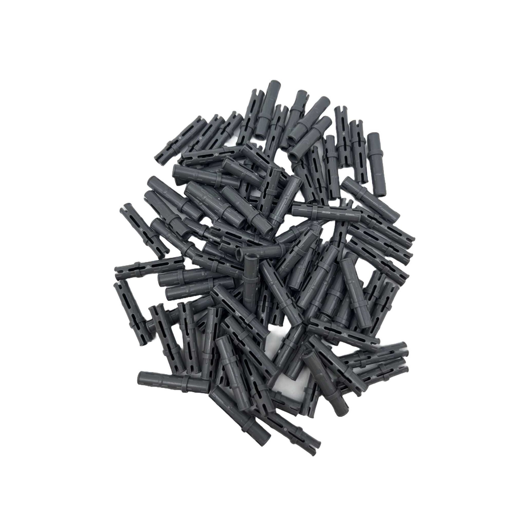 Technik Pins Klemmbausteine I 100 Stück I Größe 3L GoBricks | Dark Bluish Gray | kompatibel mit allen gängigen Herstellern | 6558