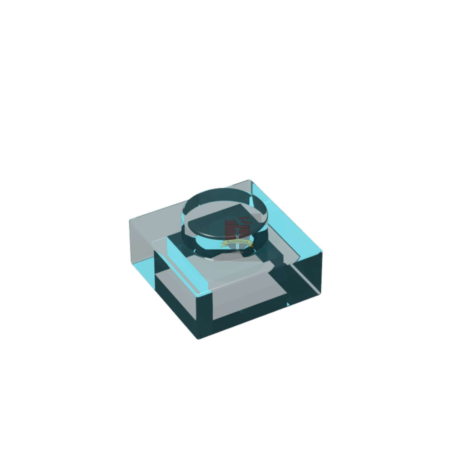 Platte 1x1 Trans-Light-Blue 200 Stück (GoBricks)