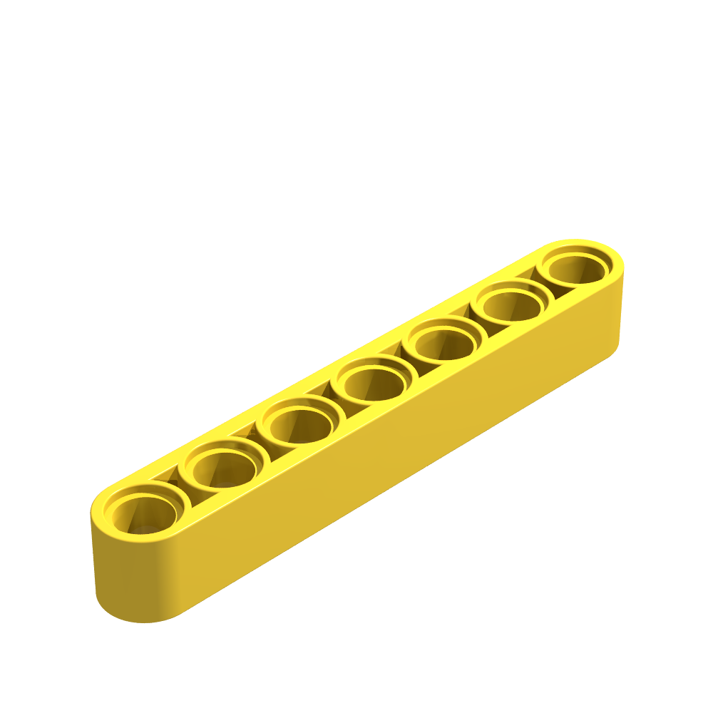 Technik Liftarm 1x7 Gelb 25 Stück (GoBricks)