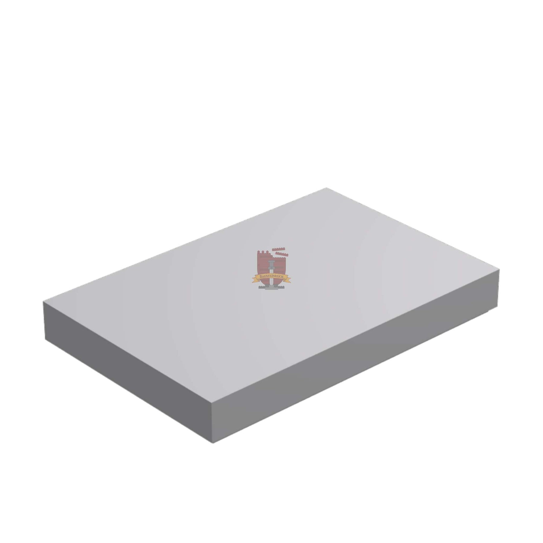 Fliese 2x3 Hellgrau 50 Stück (GoBricks)