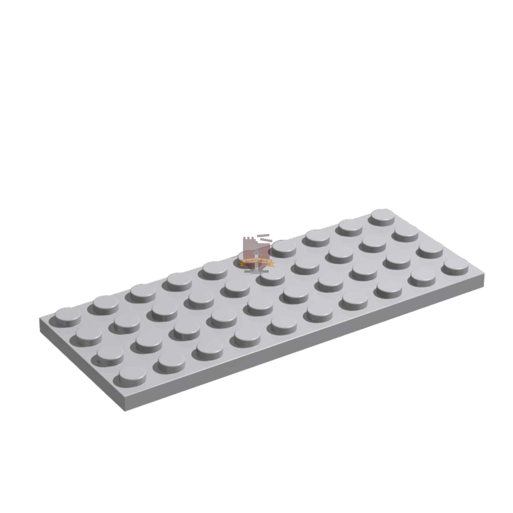 Platte 4x10 Hellgrau 10 Stück (GoBricks)
