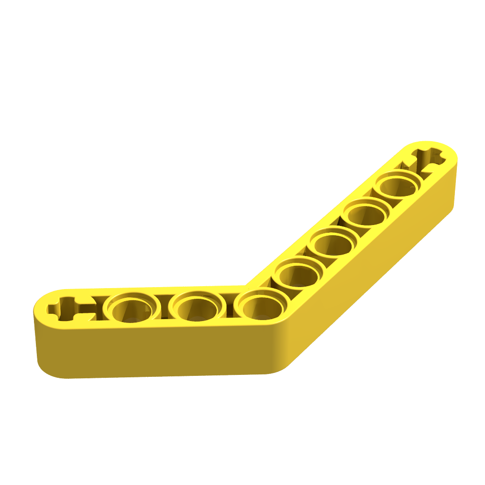 Technik Angular Beam 1x9(6-4) gelb 20 Stück (Gobricks)