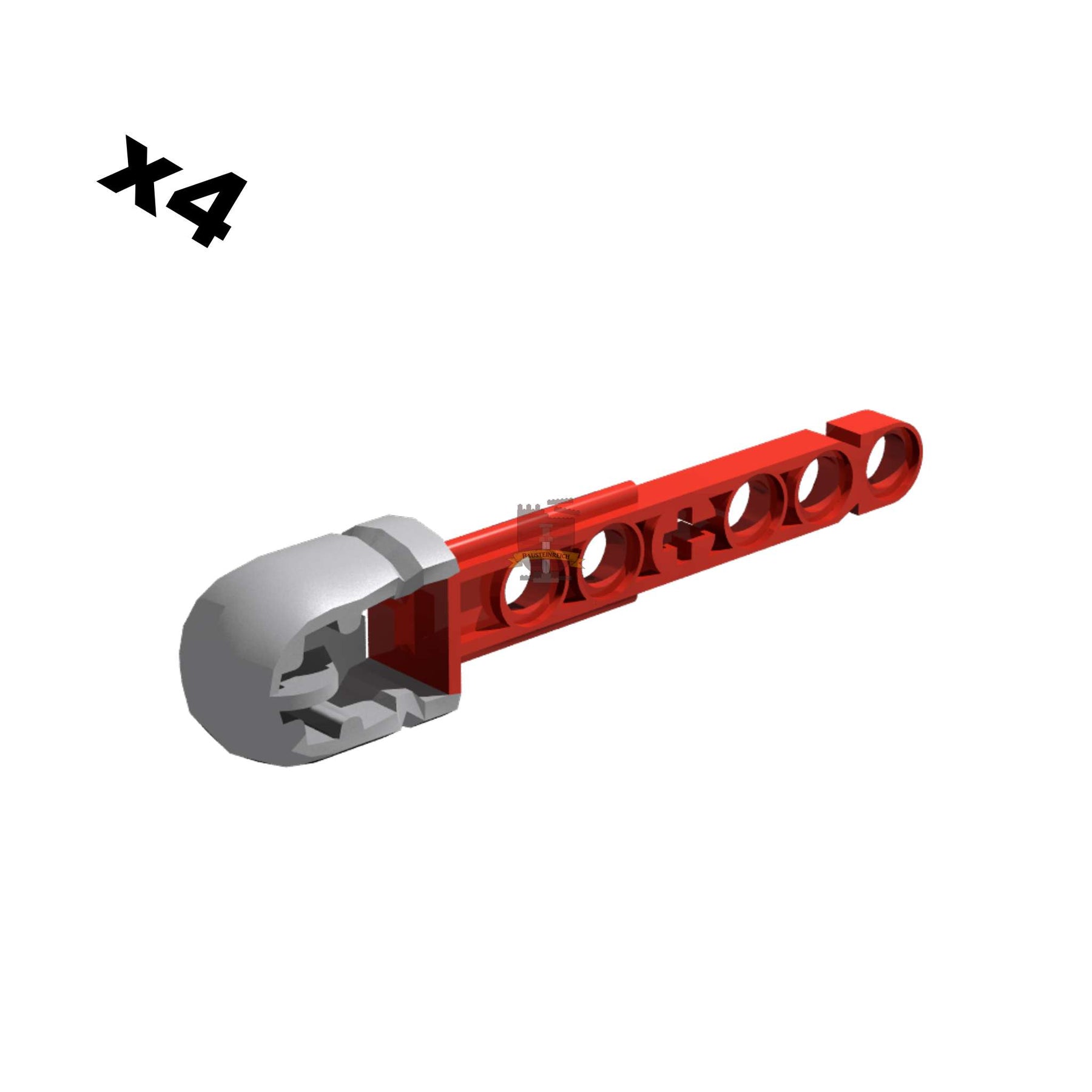 57028 - Projektil rot 4 Stück (GoBricks)