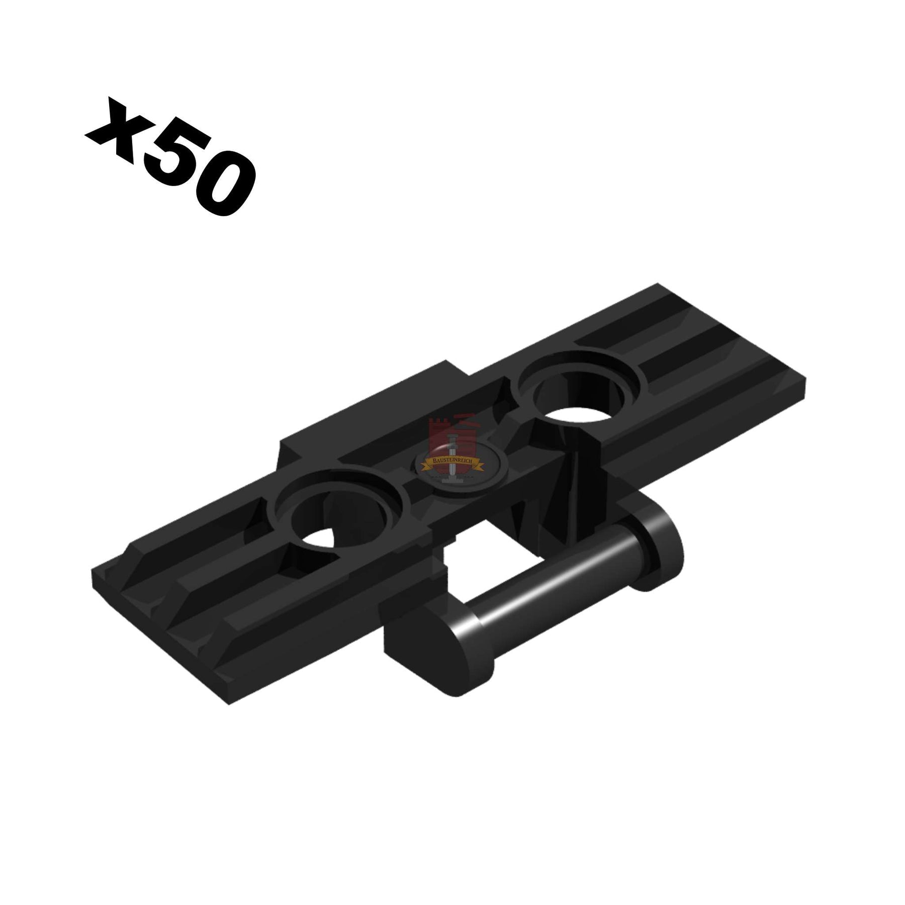 Kettenglieder 5x3x1 Schwarz 50 Stück (GoBricks)