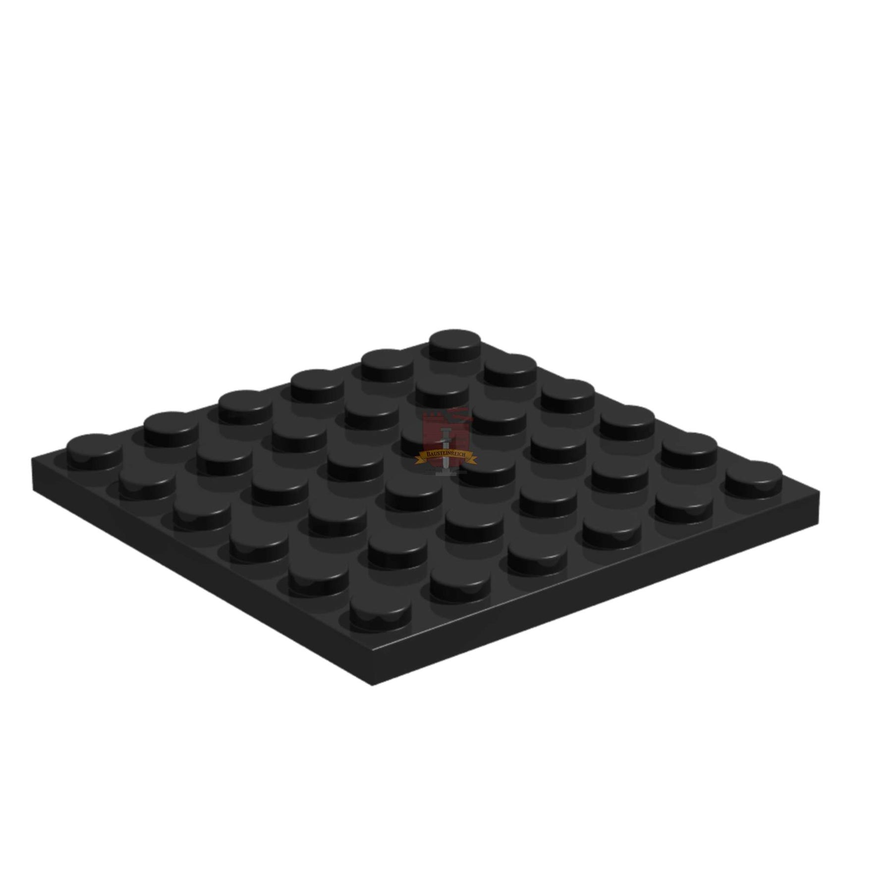 Platte 6x6 Schwarz 10 Stück (GoBricks)