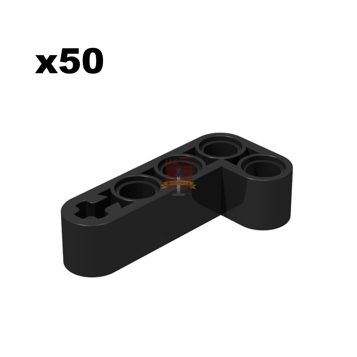 Technik Angular Beam 4x2 schwarz 50 Stück (Gobricks)