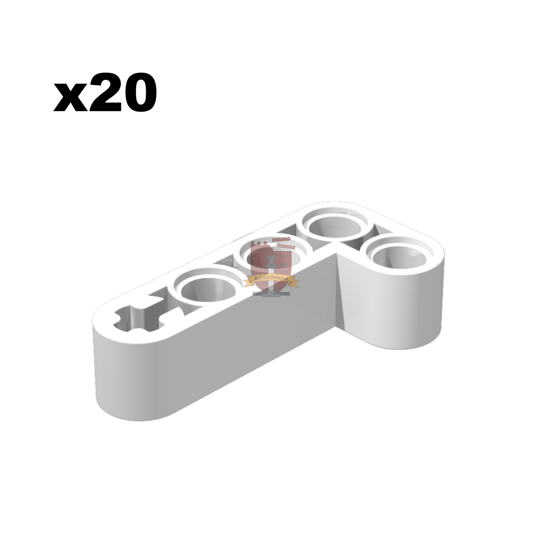 Technik Angular Beam 4x2 weiß 20 Stück (Gobricks)