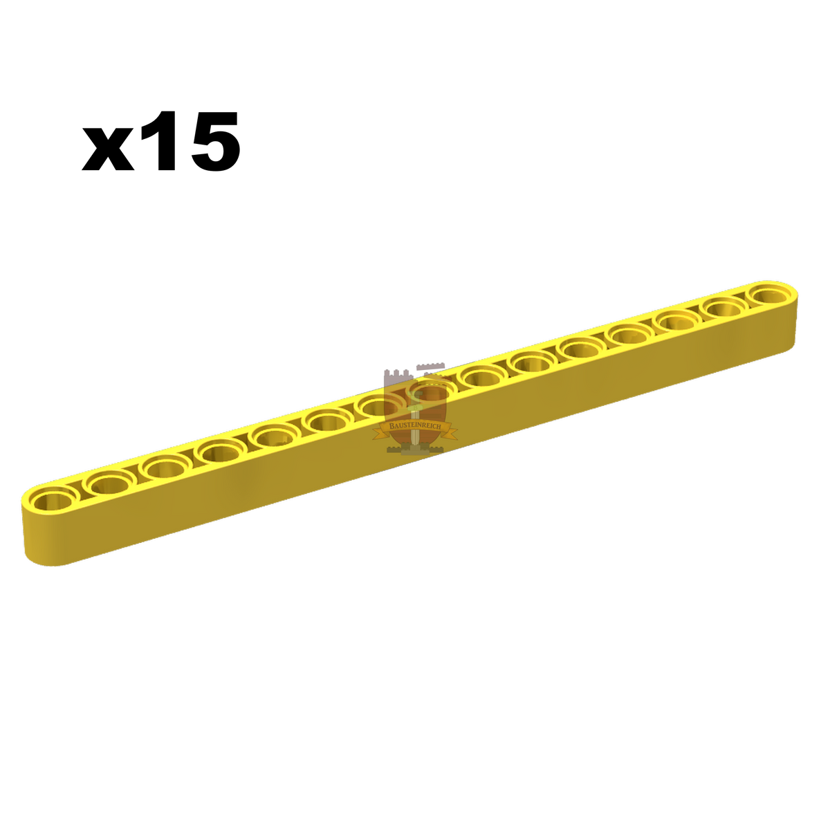 Technik Liftarm 1x15 gelb 15 Stück (Gobricks)