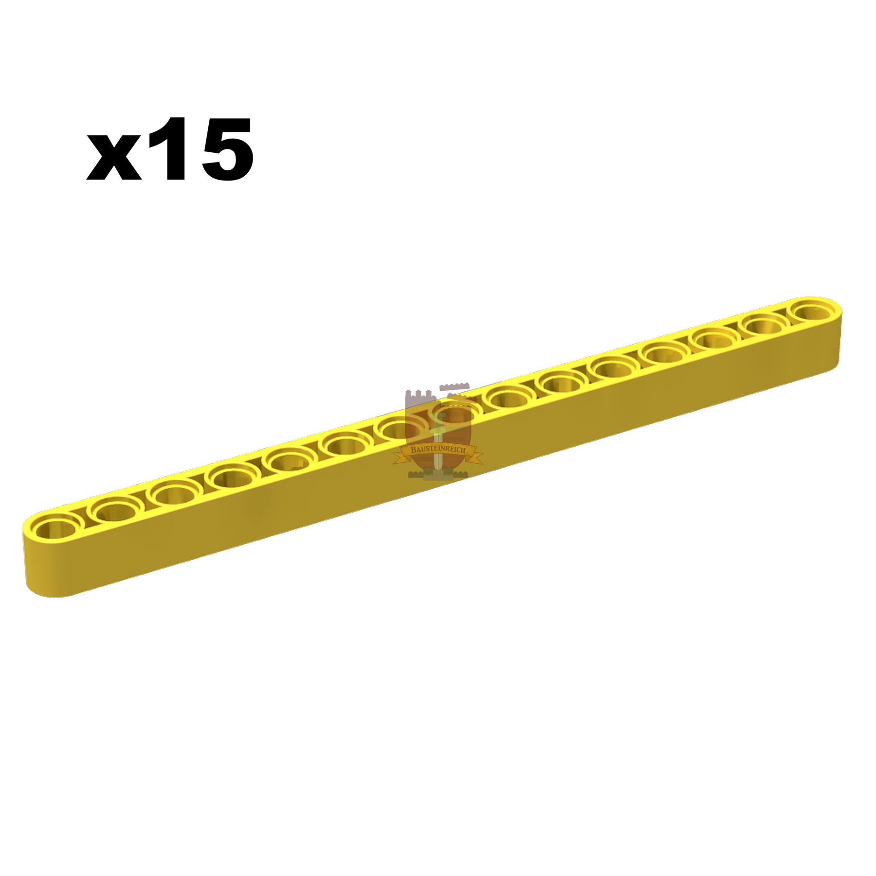 Technik Liftarm 1x15 gelb 15 Stück (Gobricks)