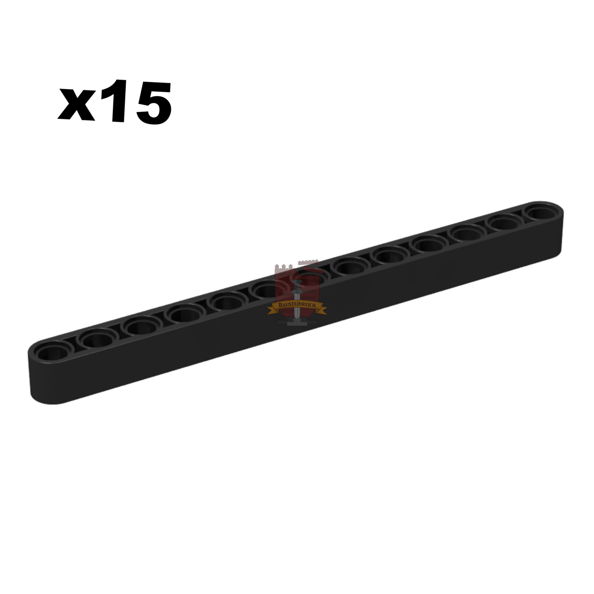Technik Liftarm 1x13 Schwarz 15 Stück (GoBricks)