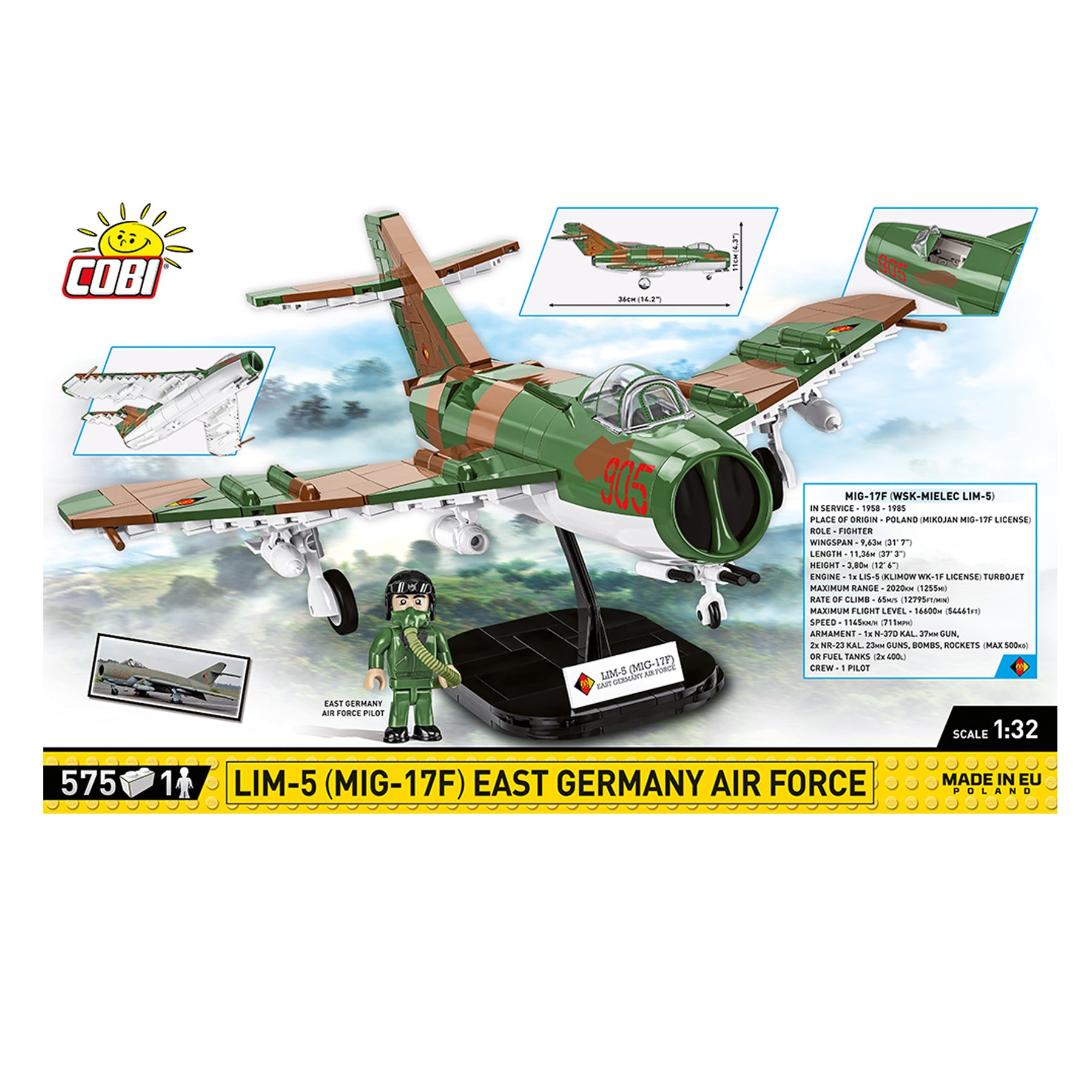 5825 - LIM-5/ MIG-17F DDR-Luftwaffe (Cobi)