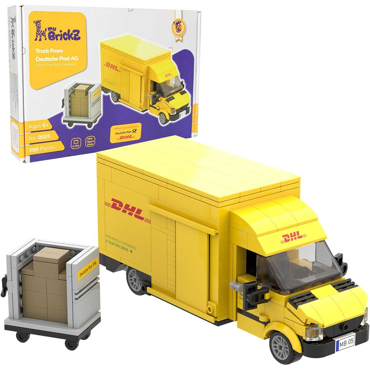 0005 - DHL Truck mit Rollcontainer (myBrickZ)