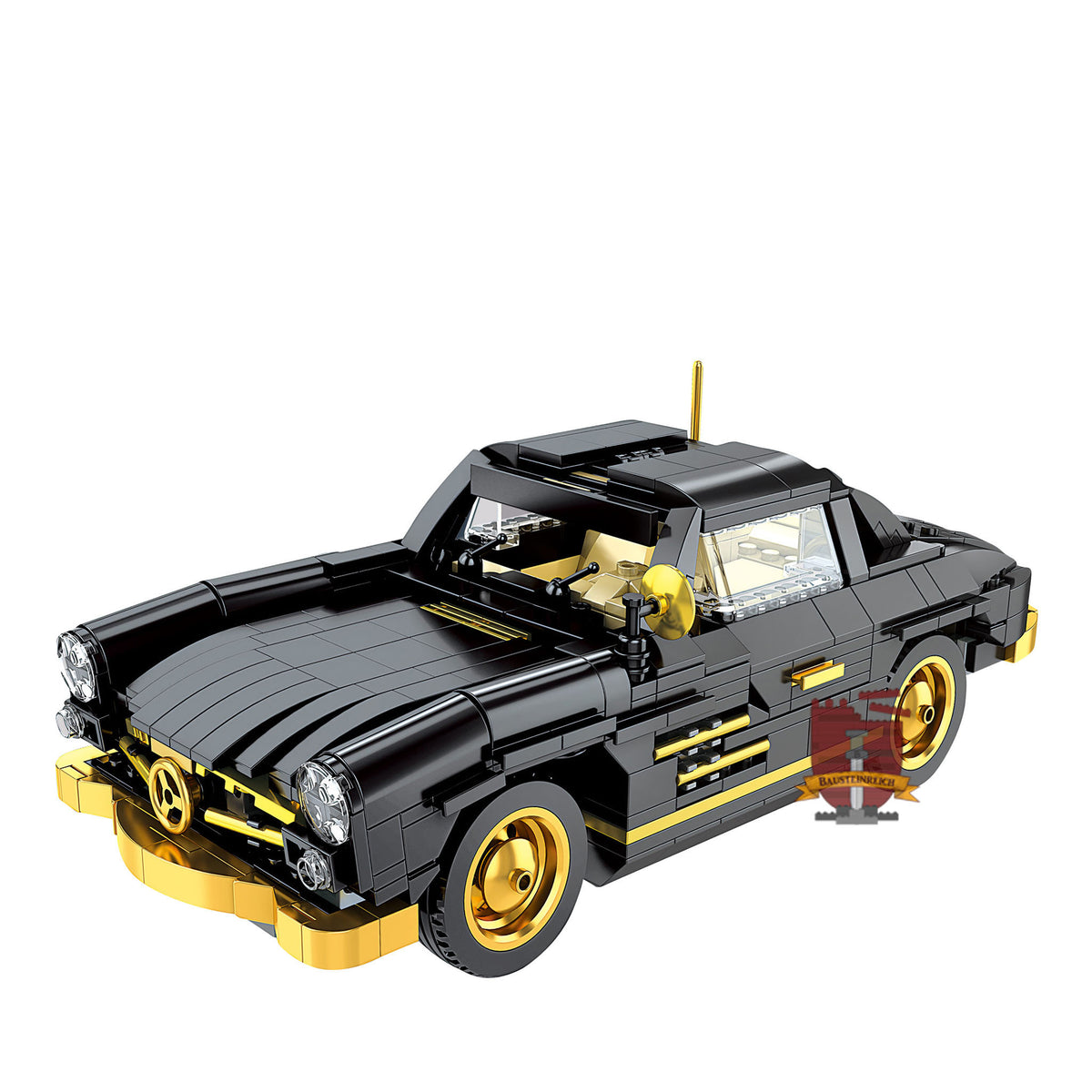 10005 - Schwarzer Oldtimer mit Goldverzierungen 300SL (Mould King)