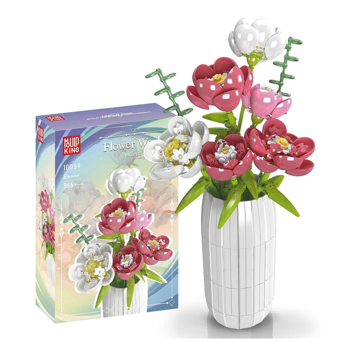 10059 - Pfingstrosen in der Vase (Mould King)