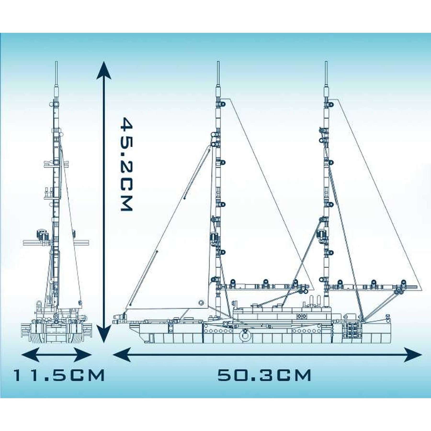 10194 - Zweimast Segelyacht  (Mould King)