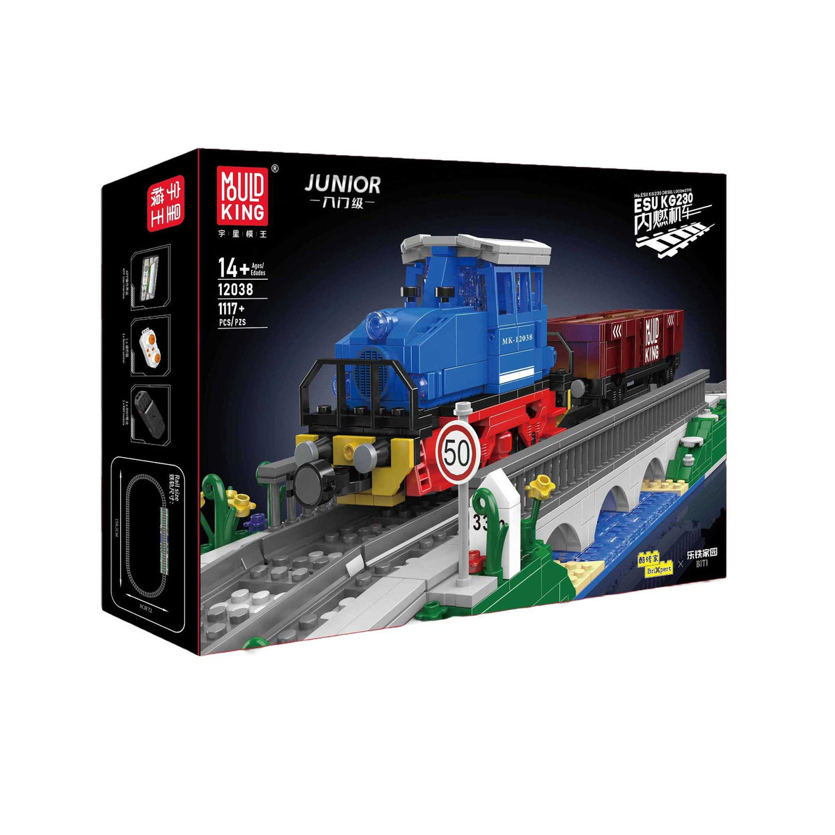 12038 - Diesellokomotive ESU KG230 (Mould King)