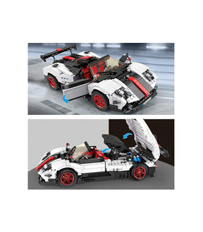 13105 - weißer/ schwarzer Sportwagen "Pagani" (Mould King)