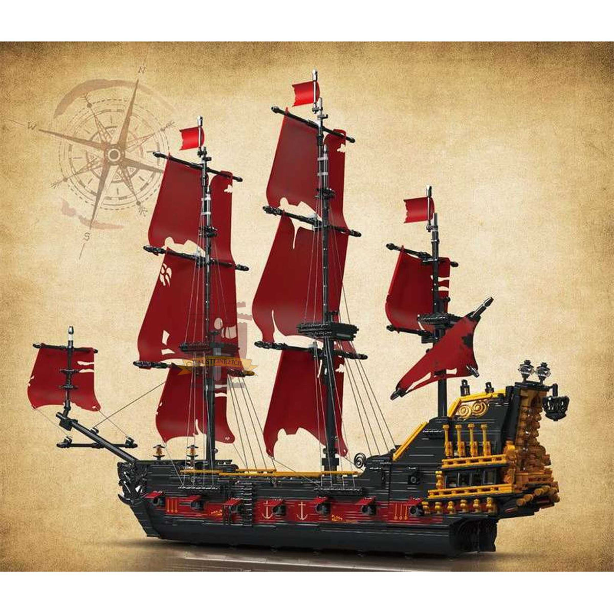 Mould King 13109 Piratenschiff Revenge - Klemmbausteine Set (3139 Teile)