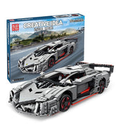 13110 - grauer Sportwagen "No. VENENO" (Mould King)