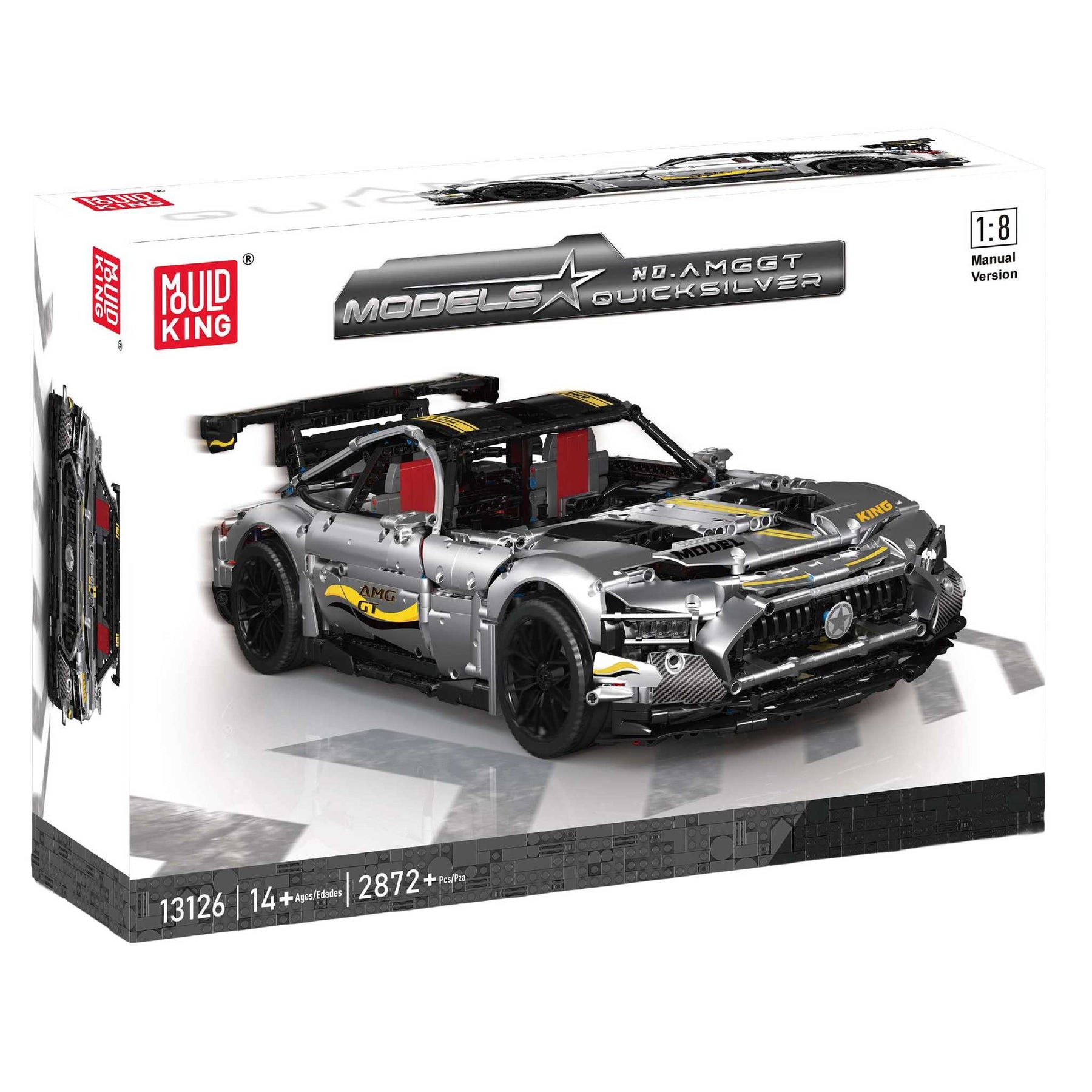 13126 - Silberner Sportwagen (Mould King)