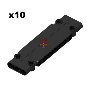 Technik Panel, flach 3x11 schwarz 10 Stück (Gobricks)
