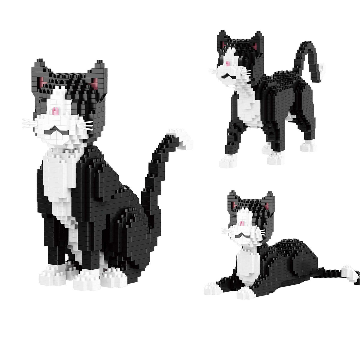 B-16626 - 3in1 Katzen schwarz-weiß (Balody)