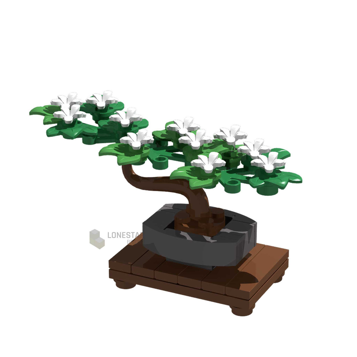 LB-20032-Bonsai mit weißen Blüten (Lonestar-Bricks)