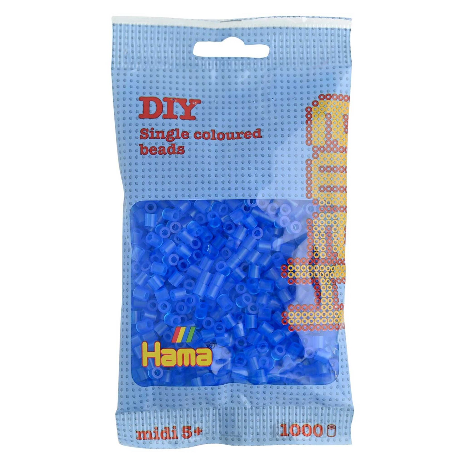 207-15 - Perlen 1000 Stück Transparent Blau (Hama)